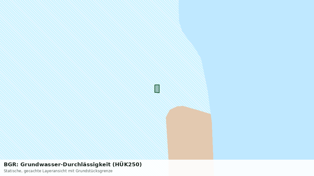 Statische Kartenansicht: BGR: Grundwasser-Durchlässigkeit (HÜK250)