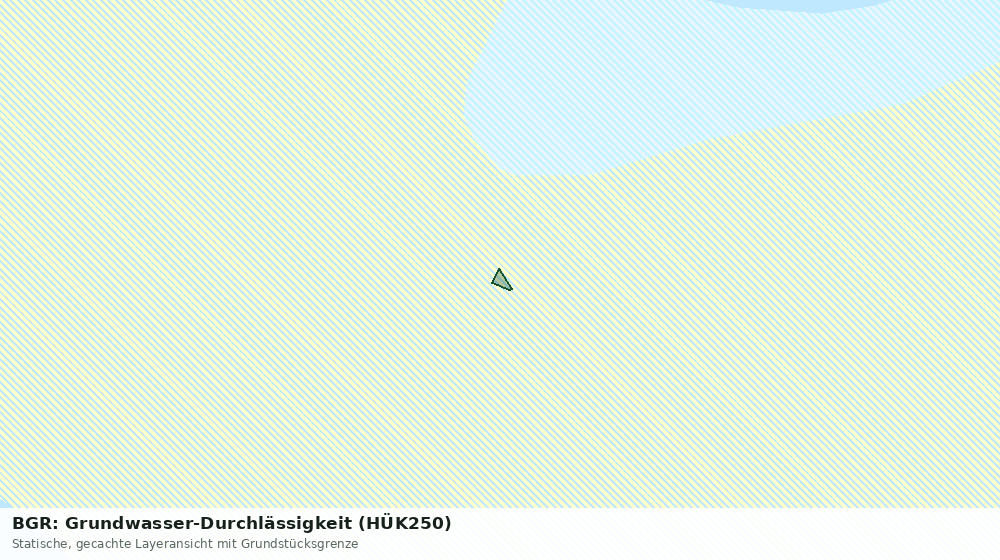 Statische Kartenansicht: BGR: Grundwasser-Durchlässigkeit (HÜK250)