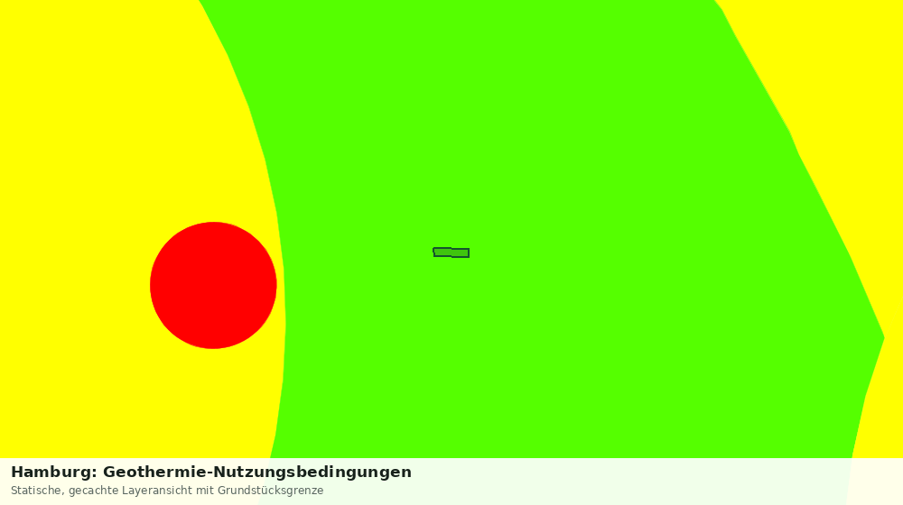 Statische Kartenansicht: Hamburg: Geothermie-Nutzungsbedingungen
