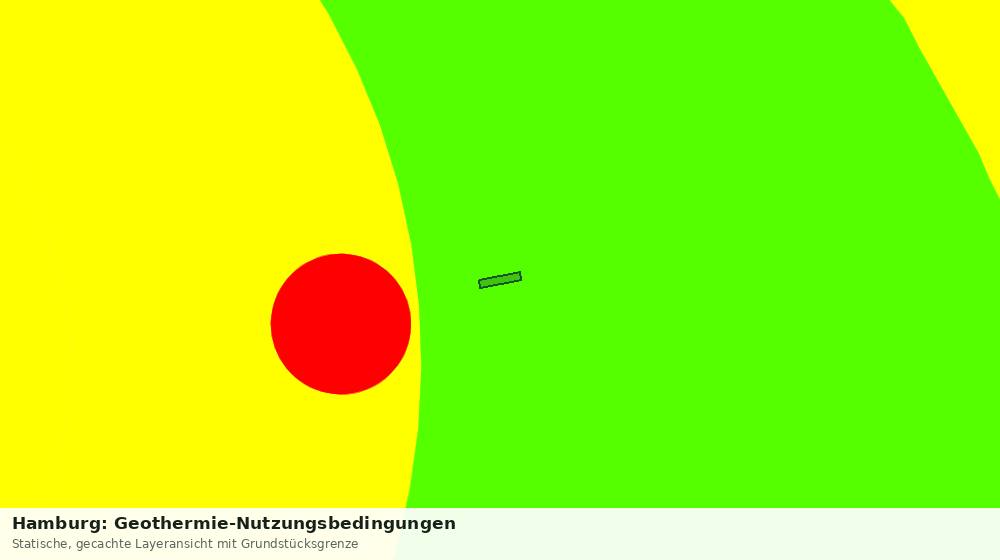 Statische Kartenansicht: Hamburg: Geothermie-Nutzungsbedingungen