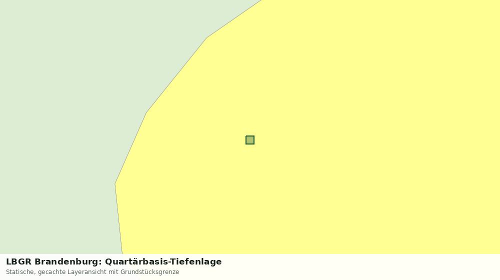 Statische Kartenansicht: LBGR Brandenburg: Quartärbasis-Tiefenlage