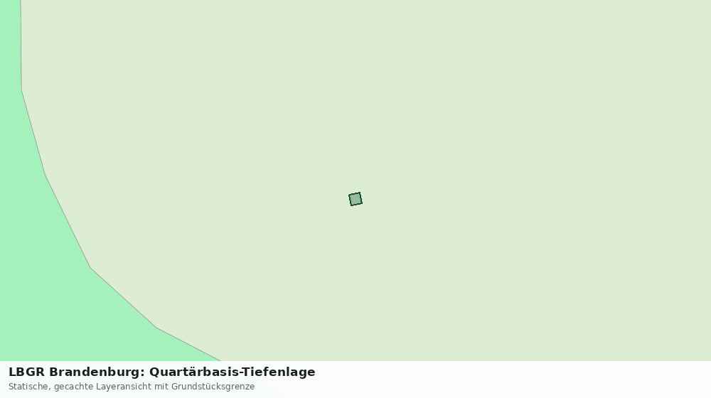 Statische Kartenansicht: LBGR Brandenburg: Quartärbasis-Tiefenlage