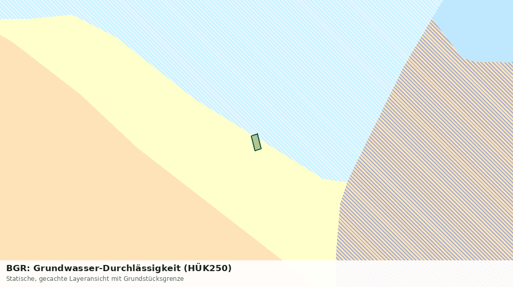 Statische Kartenansicht: BGR: Grundwasser-Durchlässigkeit (HÜK250)