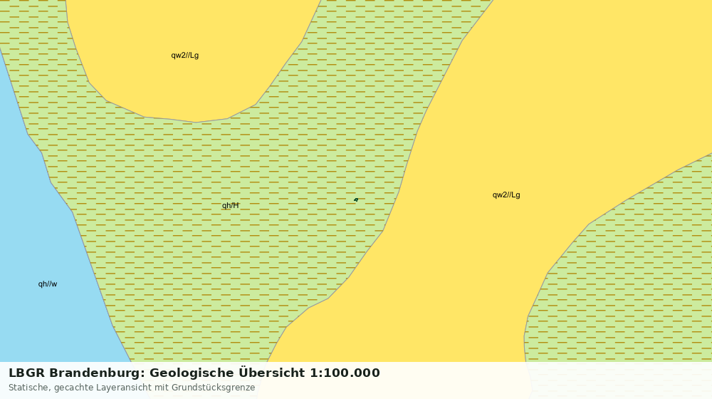 Statische Kartenansicht: LBGR Brandenburg: Geologische Übersicht 1:100.000