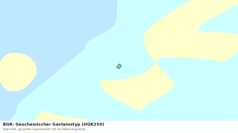 Statische Kartenansicht: BGR: Geochemischer Gesteinstyp (HÜK250)