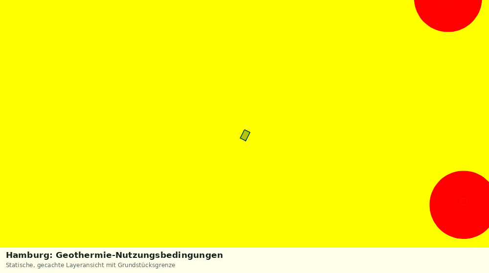 Statische Kartenansicht: Hamburg: Geothermie-Nutzungsbedingungen