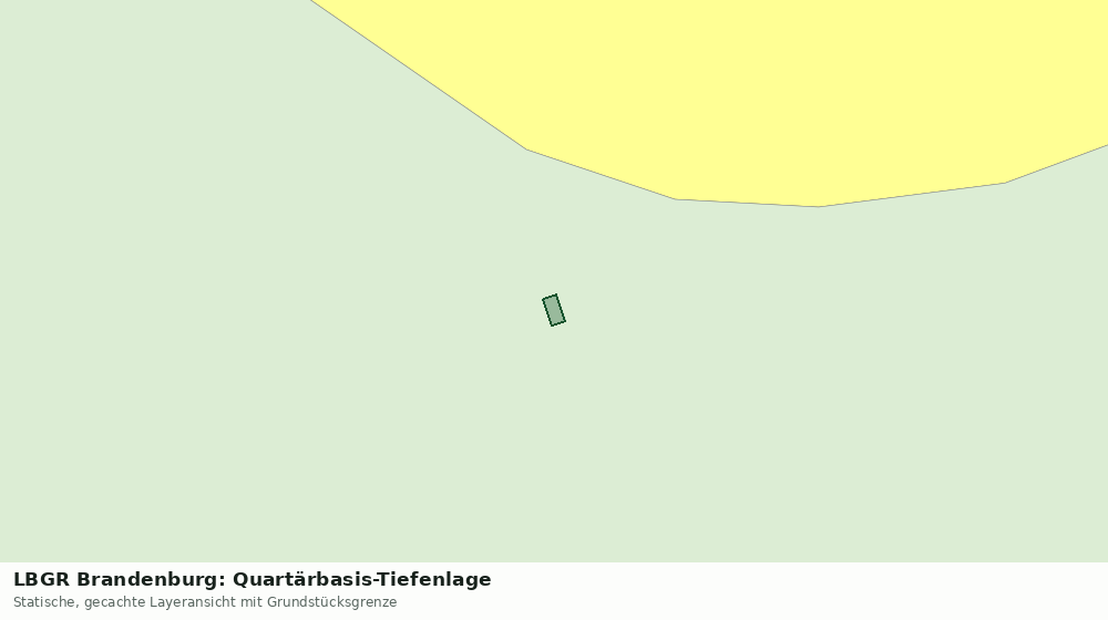 Statische Kartenansicht: LBGR Brandenburg: Quartärbasis-Tiefenlage