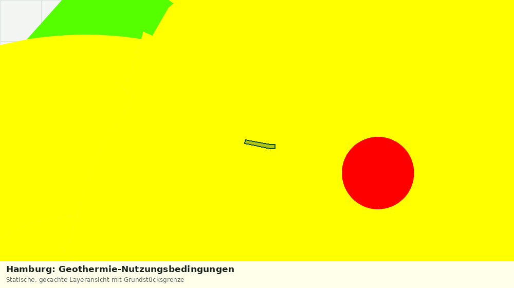 Statische Kartenansicht: Hamburg: Geothermie-Nutzungsbedingungen