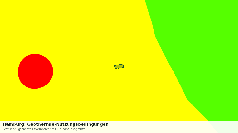 Statische Kartenansicht: Hamburg: Geothermie-Nutzungsbedingungen