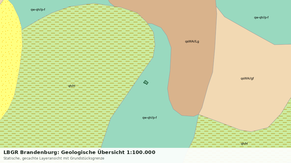 Statische Kartenansicht: LBGR Brandenburg: Geologische Übersicht 1:100.000