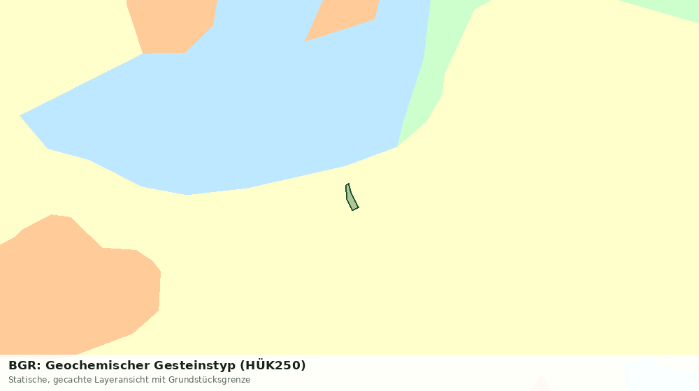 Statische Kartenansicht: BGR: Geochemischer Gesteinstyp (HÜK250)