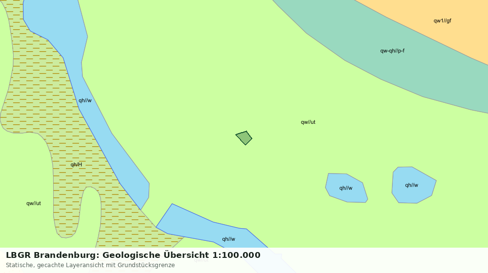 Statische Kartenansicht: LBGR Brandenburg: Geologische Übersicht 1:100.000