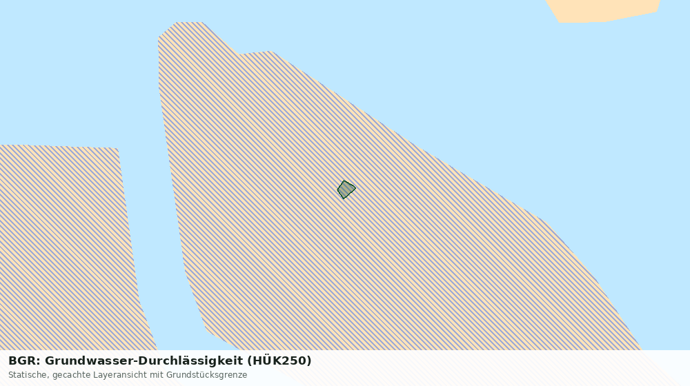 Statische Kartenansicht: BGR: Grundwasser-Durchlässigkeit (HÜK250)