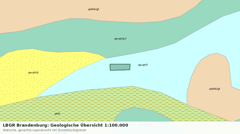 Statische Kartenansicht: LBGR Brandenburg: Geologische Übersicht 1:100.000
