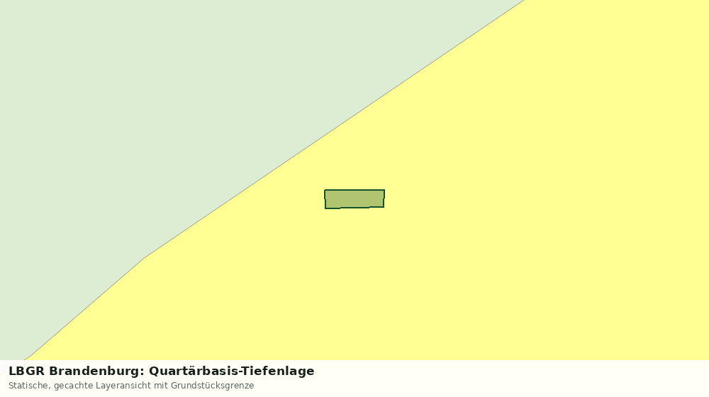 Statische Kartenansicht: LBGR Brandenburg: Quartärbasis-Tiefenlage