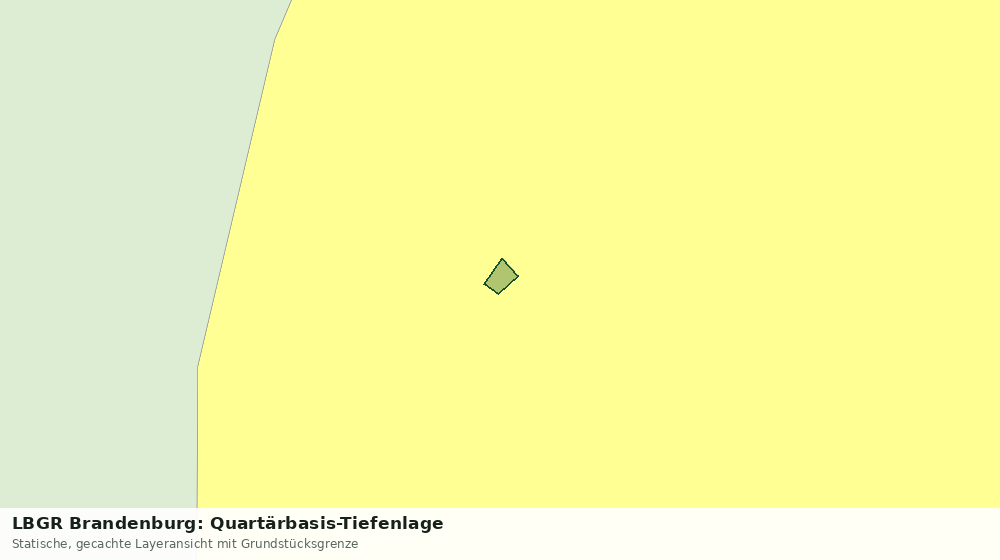 Statische Kartenansicht: LBGR Brandenburg: Quartärbasis-Tiefenlage
