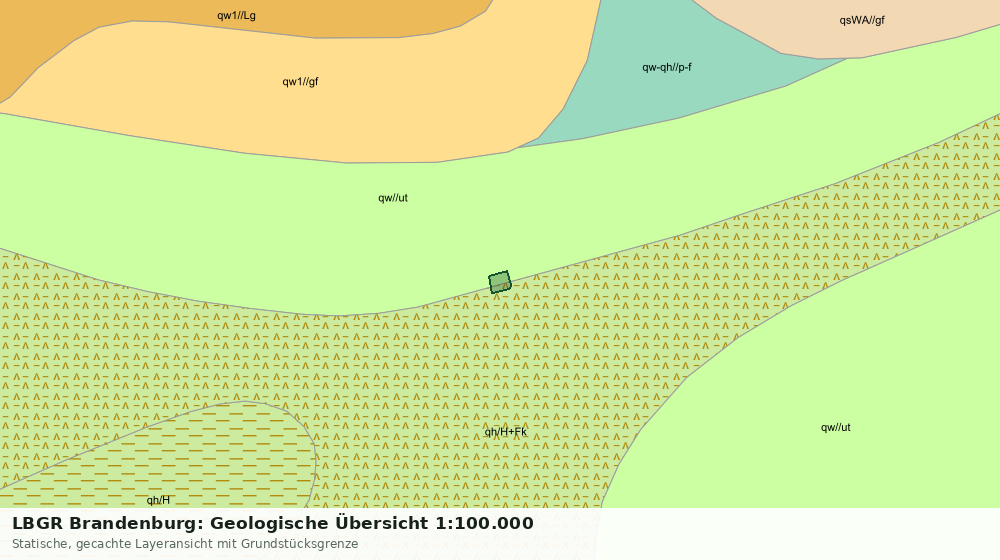 Statische Kartenansicht: LBGR Brandenburg: Geologische Übersicht 1:100.000