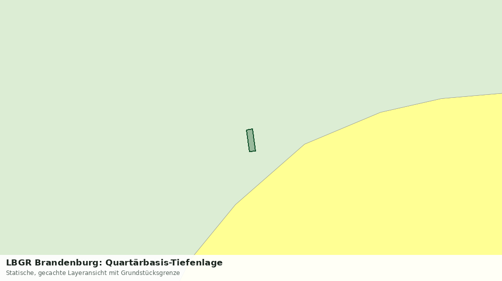 Statische Kartenansicht: LBGR Brandenburg: Quartärbasis-Tiefenlage
