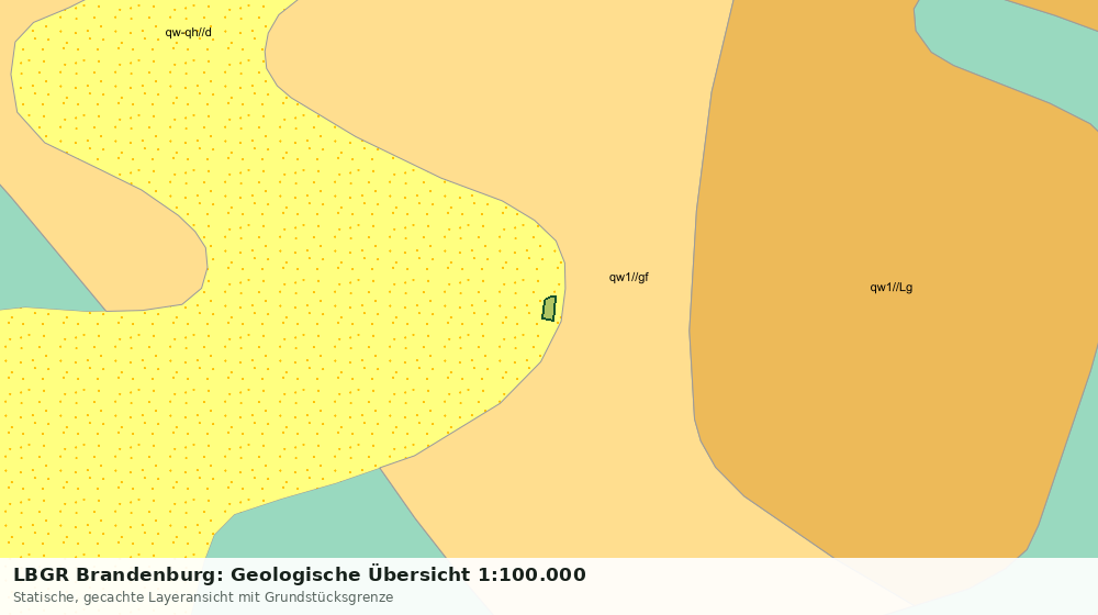 Statische Kartenansicht: LBGR Brandenburg: Geologische Übersicht 1:100.000