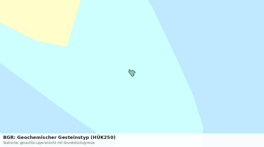 Statische Kartenansicht: BGR: Geochemischer Gesteinstyp (HÜK250)