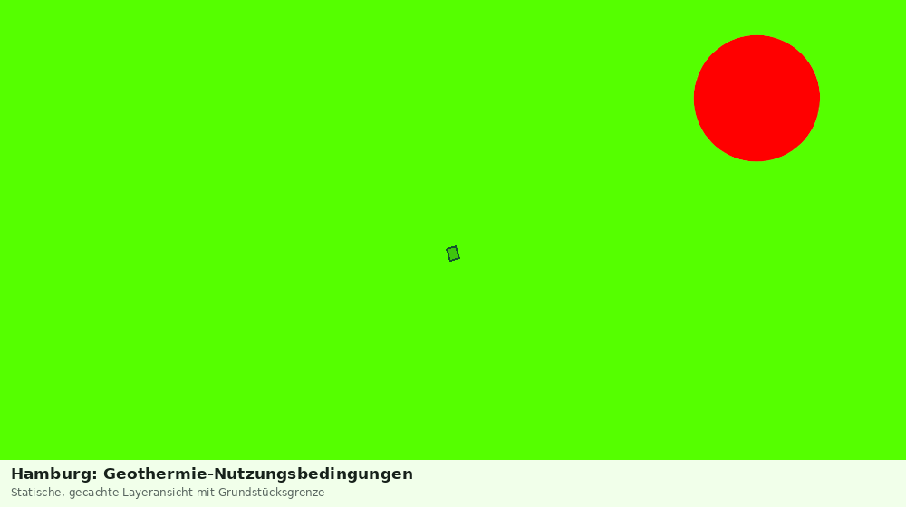 Statische Kartenansicht: Hamburg: Geothermie-Nutzungsbedingungen