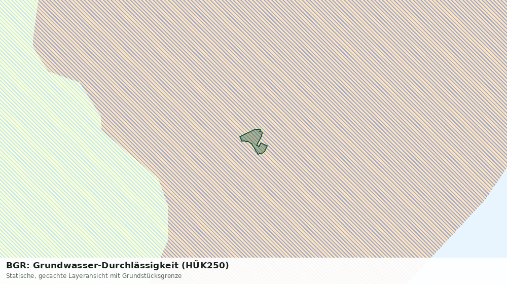 Statische Kartenansicht: BGR: Grundwasser-Durchlässigkeit (HÜK250)