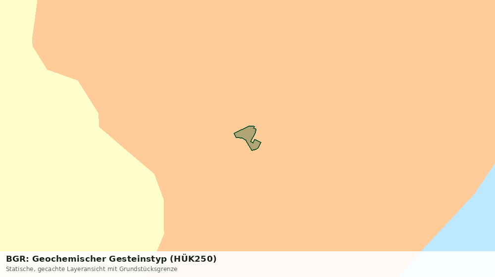 Statische Kartenansicht: BGR: Geochemischer Gesteinstyp (HÜK250)
