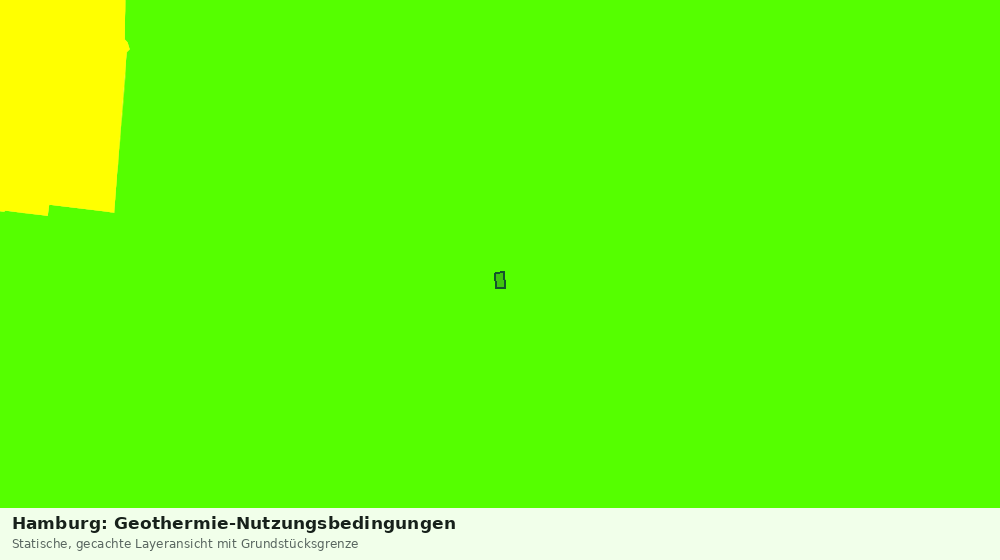 Statische Kartenansicht: Hamburg: Geothermie-Nutzungsbedingungen