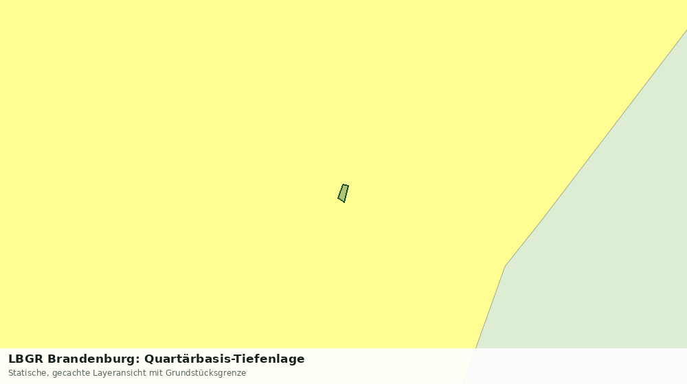 Statische Kartenansicht: LBGR Brandenburg: Quartärbasis-Tiefenlage