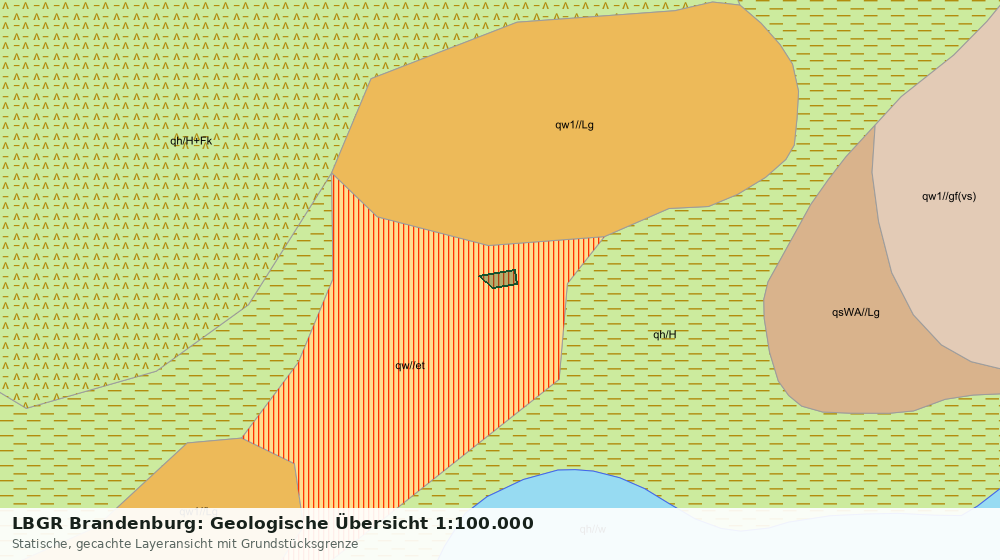 Statische Kartenansicht: LBGR Brandenburg: Geologische Übersicht 1:100.000