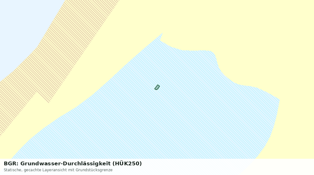 Statische Kartenansicht: BGR: Grundwasser-Durchlässigkeit (HÜK250)