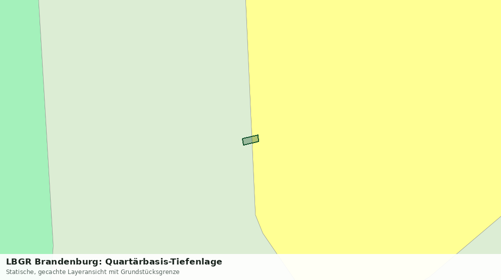 Statische Kartenansicht: LBGR Brandenburg: Quartärbasis-Tiefenlage