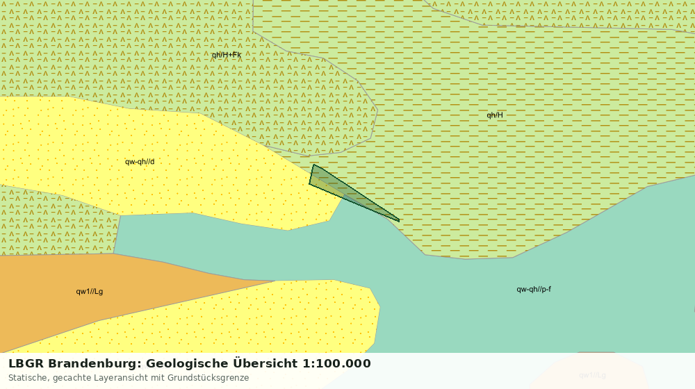 Statische Kartenansicht: LBGR Brandenburg: Geologische Übersicht 1:100.000