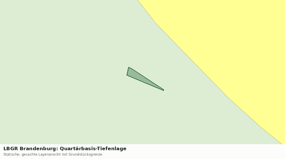 Statische Kartenansicht: LBGR Brandenburg: Quartärbasis-Tiefenlage