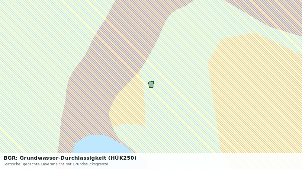 Statische Kartenansicht: BGR: Grundwasser-Durchlässigkeit (HÜK250)