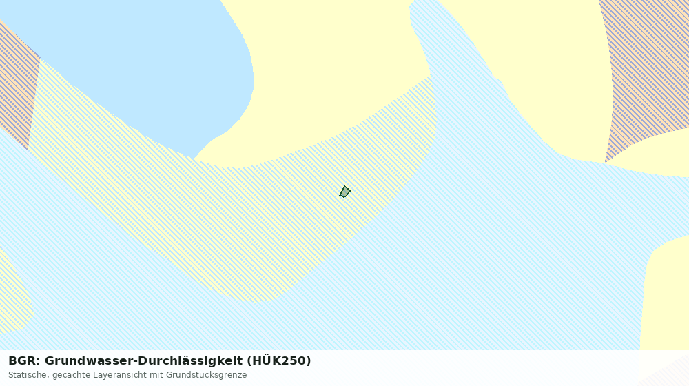 Statische Kartenansicht: BGR: Grundwasser-Durchlässigkeit (HÜK250)