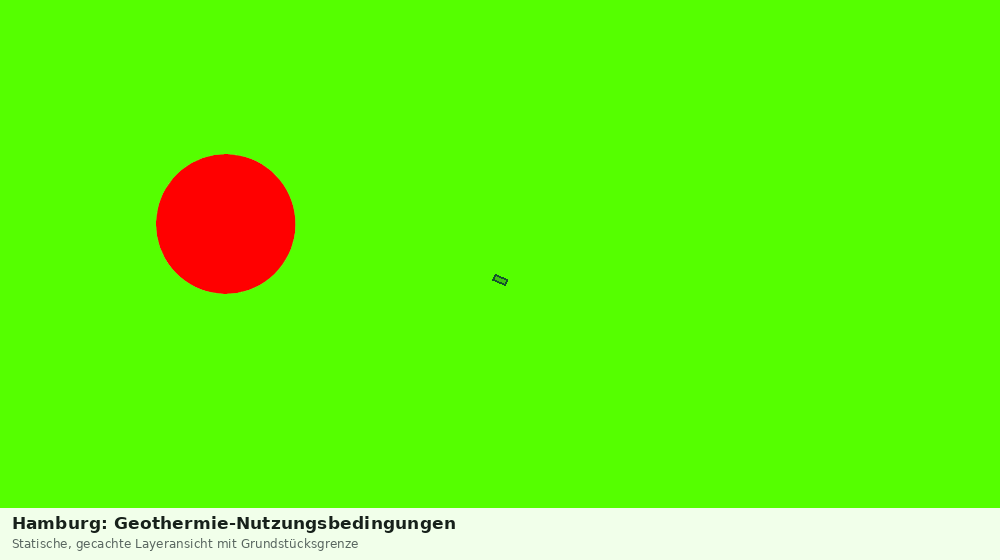 Statische Kartenansicht: Hamburg: Geothermie-Nutzungsbedingungen
