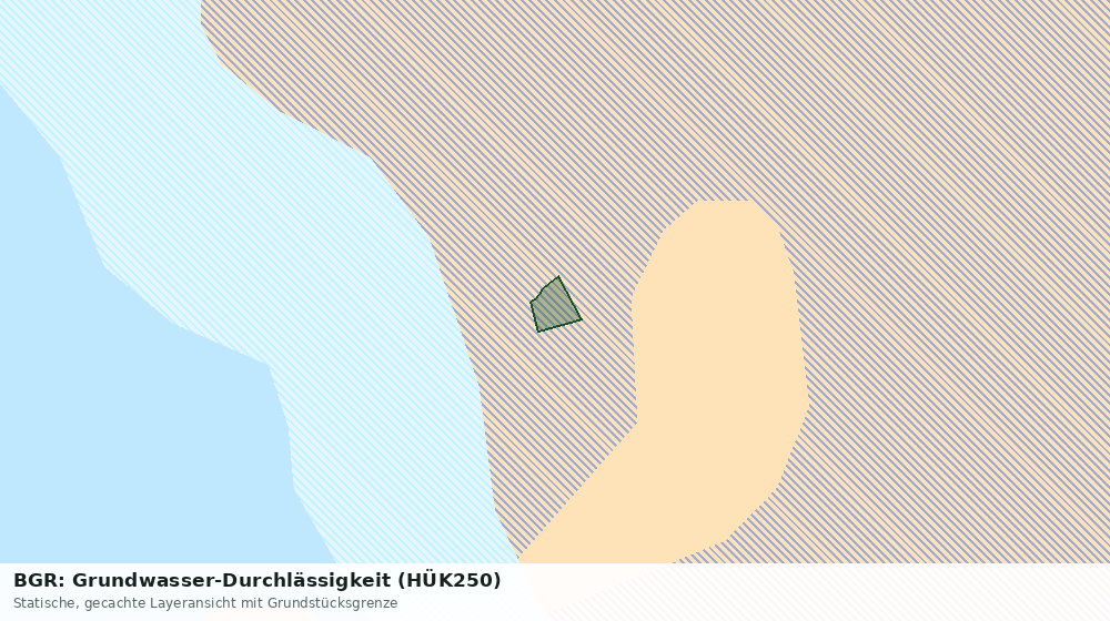 Statische Kartenansicht: BGR: Grundwasser-Durchlässigkeit (HÜK250)