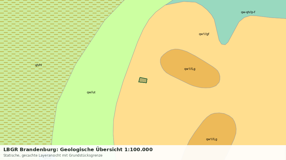 Statische Kartenansicht: LBGR Brandenburg: Geologische Übersicht 1:100.000