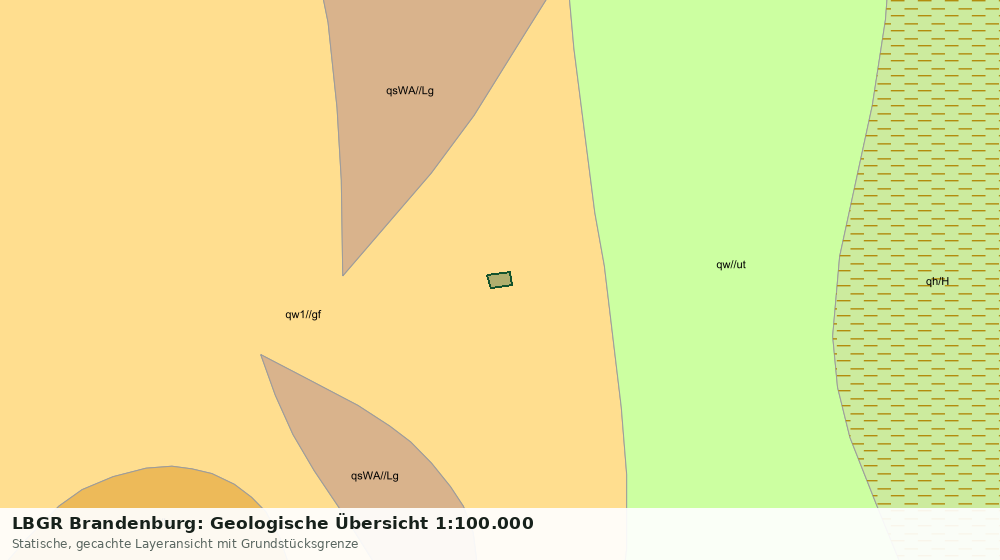 Statische Kartenansicht: LBGR Brandenburg: Geologische Übersicht 1:100.000