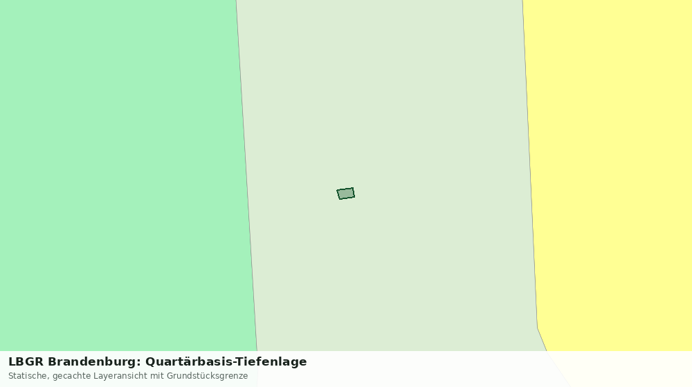 Statische Kartenansicht: LBGR Brandenburg: Quartärbasis-Tiefenlage