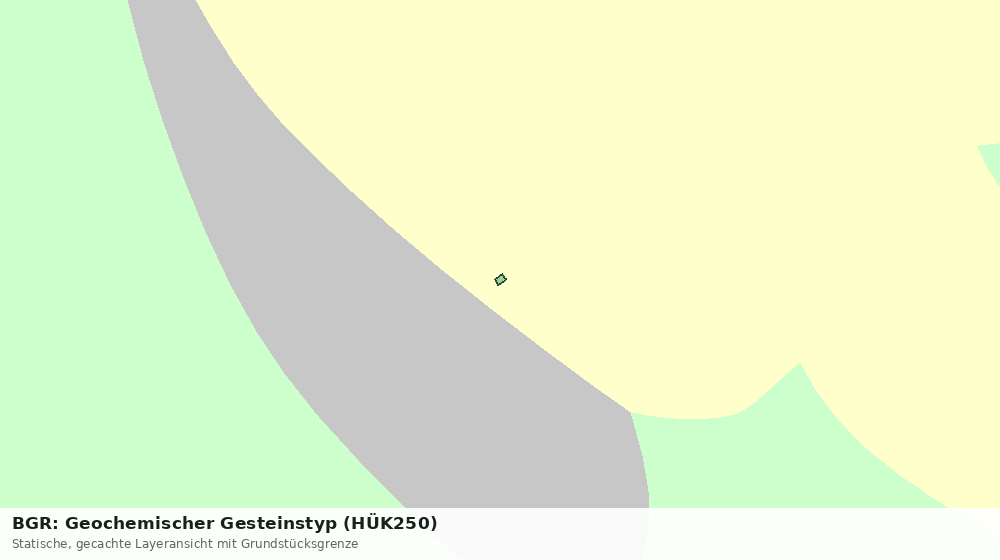 Statische Kartenansicht: BGR: Geochemischer Gesteinstyp (HÜK250)