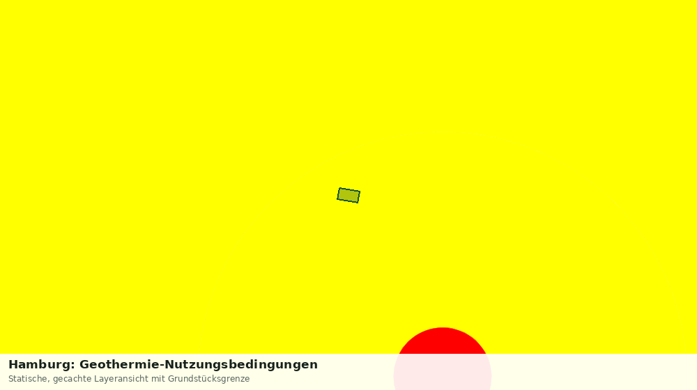Statische Kartenansicht: Hamburg: Geothermie-Nutzungsbedingungen