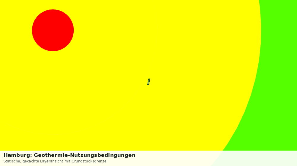Statische Kartenansicht: Hamburg: Geothermie-Nutzungsbedingungen