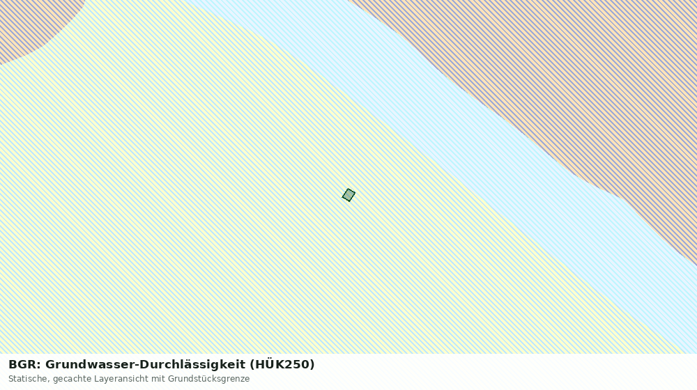 Statische Kartenansicht: BGR: Grundwasser-Durchlässigkeit (HÜK250)