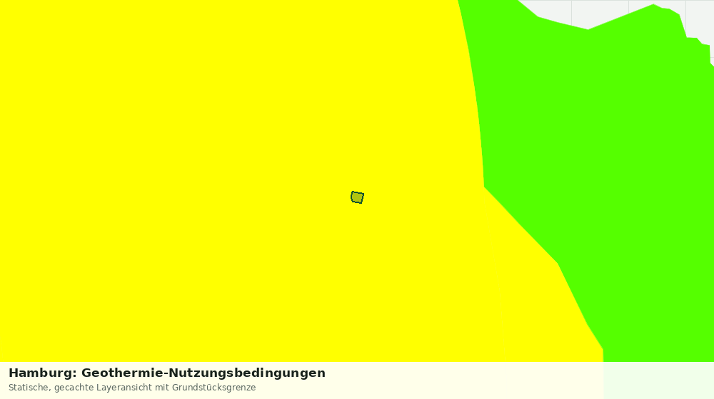 Statische Kartenansicht: Hamburg: Geothermie-Nutzungsbedingungen
