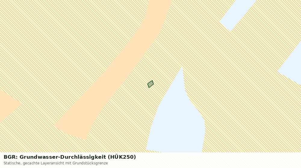 Statische Kartenansicht: BGR: Grundwasser-Durchlässigkeit (HÜK250)