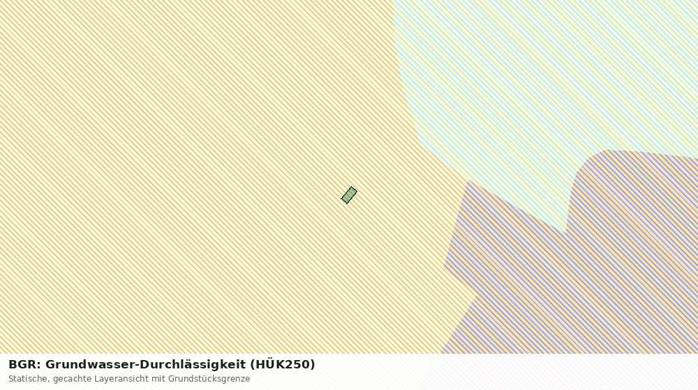 Statische Kartenansicht: BGR: Grundwasser-Durchlässigkeit (HÜK250)
