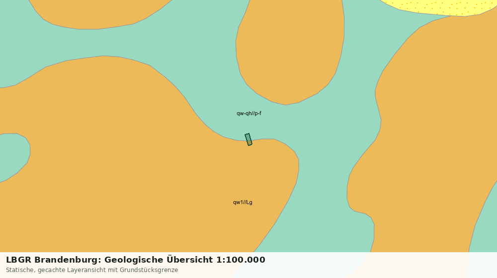Statische Kartenansicht: LBGR Brandenburg: Geologische Übersicht 1:100.000