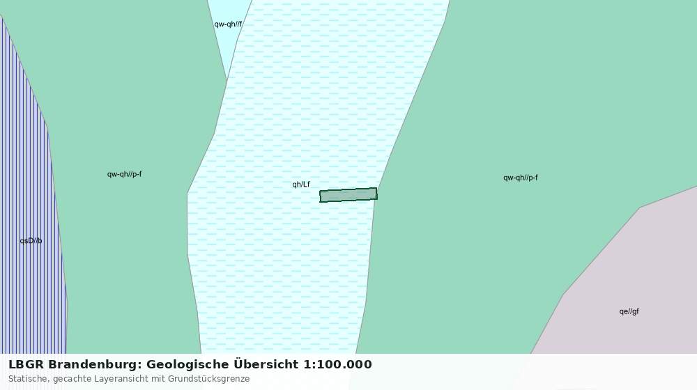 Statische Kartenansicht: LBGR Brandenburg: Geologische Übersicht 1:100.000